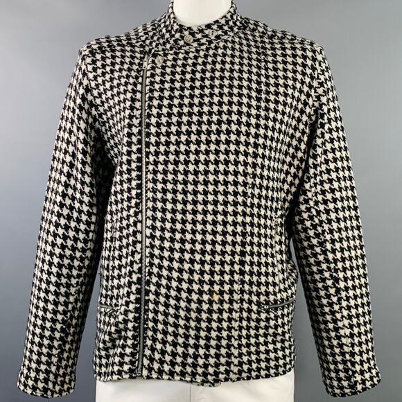 LAUREN by RALPH LAUREN Other - LAUREN by RALPH LAUREN Size XXXL Black Off White Wool Zip Pockets Jacket